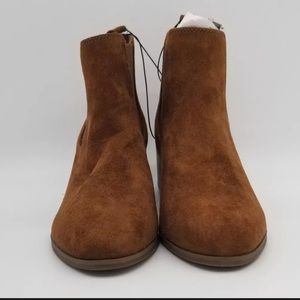 Women's Ellie Microsuede Chelsea Bootie - A New Day Brown